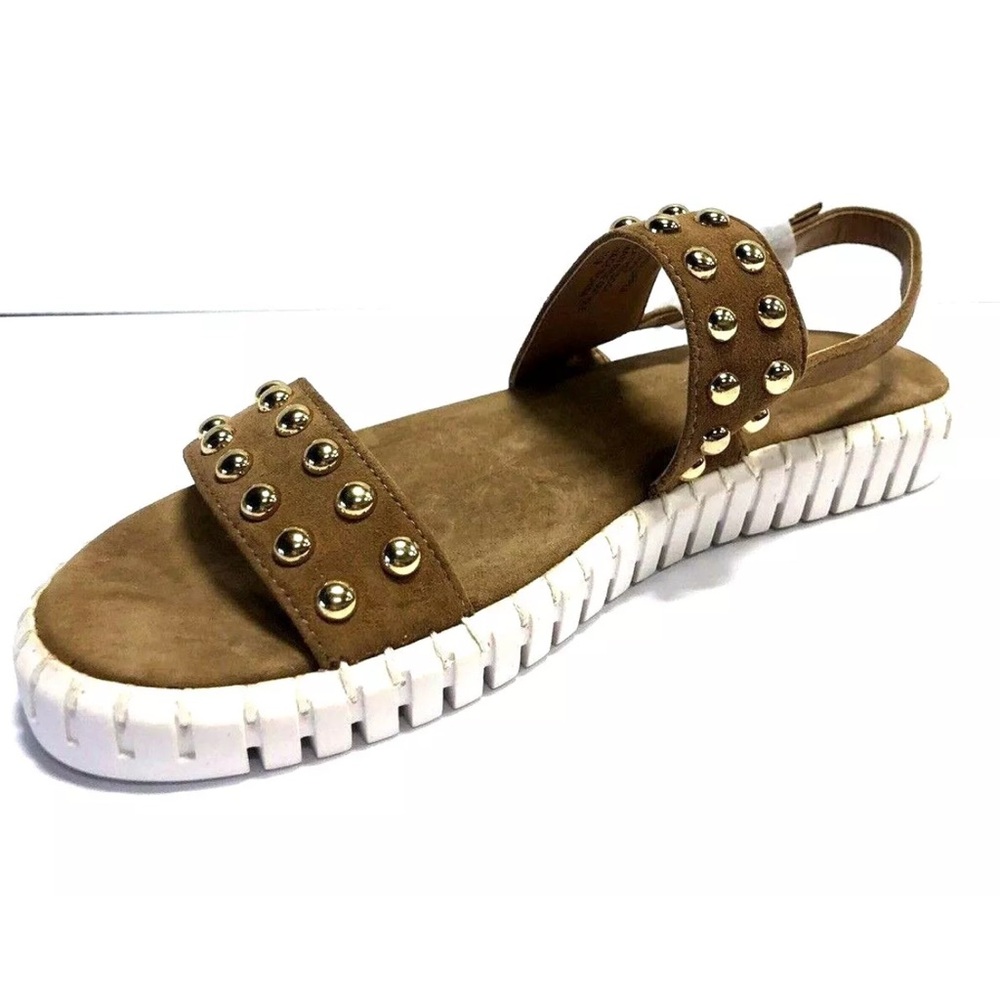 Steve Madden Brown Studded Sandals